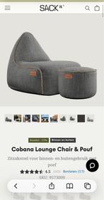 SACKit Cobana Lounge Chair en Poef - Grijs zgan, Huis en Inrichting, Zitzakken, Ophalen, Grijs, Zitzakstoel