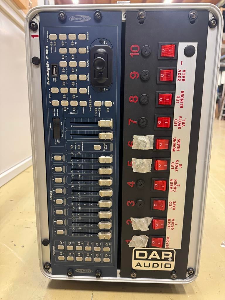 Showtec ScanMaster 2 MK II + DAP Audio Stroomverdeler, Muziek en Instrumenten, Licht en Laser, Gebruikt, Licht, Geluidgestuurd