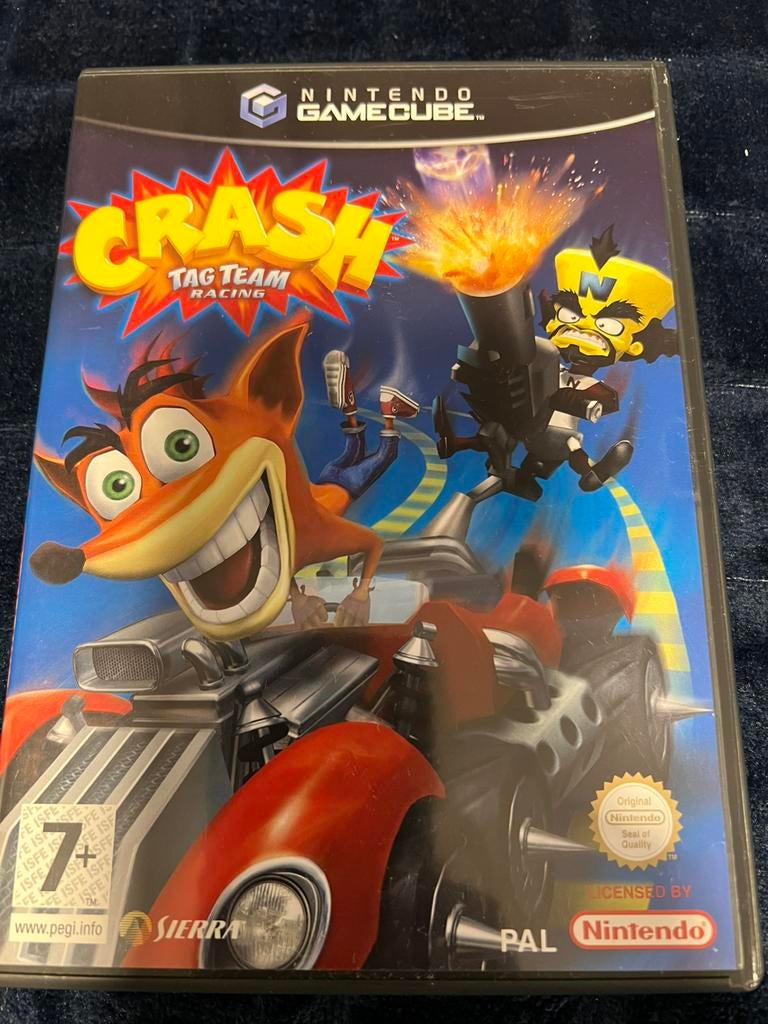 Mint Nintendo GameCube CRASH Tag Team Racing CIB / ORIGINEEL, Spelcomputers en Games, Games | Nintendo GameCube, Zo goed als nieuw