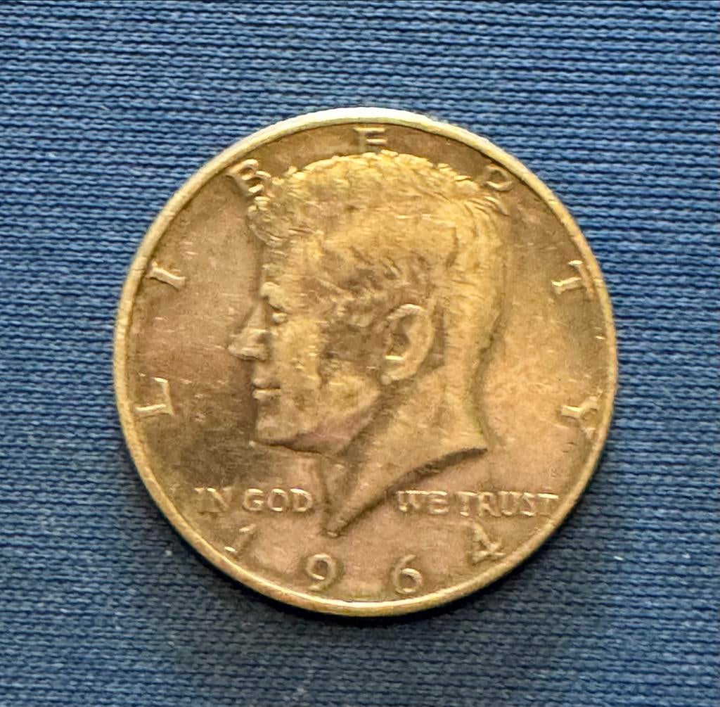 Kennedy Half Dollar 1964 - Zilveren Amerikaanse Munt, Ophalen of Verzenden, Noord-Amerika, Losse munt, Zilver