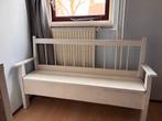 Wit bankje met opbergruimte, Huis en Inrichting, Stoelen, Ophalen, Gebruikt, Wit, Eén