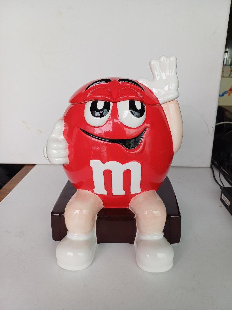 Rode M&M keramieken KOEKTROMMEL nieuw in doos 2000, Ophalen of Verzenden, Nieuw, Overige typen