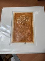 Ets van Sadik Alfraji, 35x35 cm, Antiek en Kunst, Kunst | Etsen en Gravures, Ophalen of Verzenden