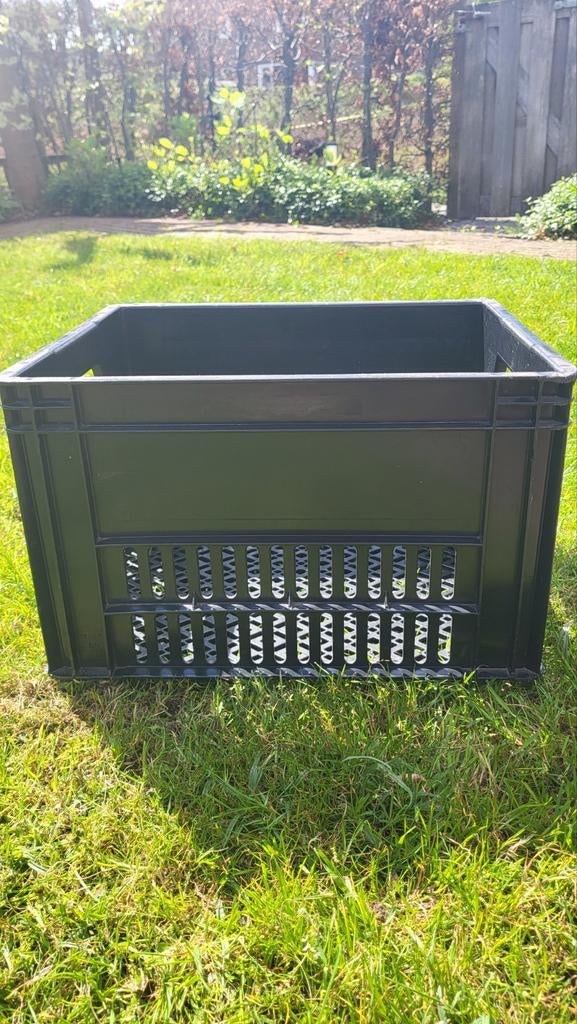 fietskrar zwart, origineel melkkratje, Ophalen of Verzenden