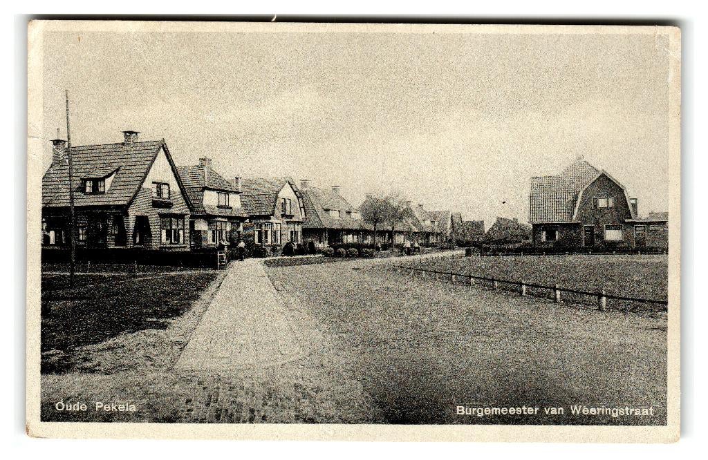 Oude Pekela, Burgemeester van Weeringstraat, Verzenden, 1920 tot 1940, Gelopen, Groningen