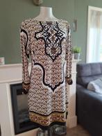 K-Design K Design prachtige bruin zwarte jurk L, K-design, Bruin, Verzenden, Maat 42/44 (L)