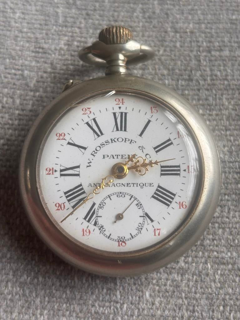 Antiek W. ROSSKOPF Zakhorloge - Antarctique, Ophalen of Verzenden