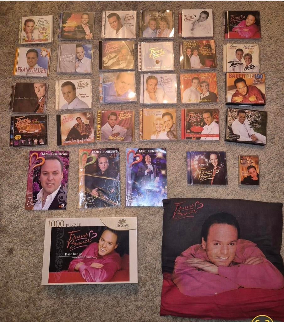 Frans Bauer pakket met cd's, gesigneerde foto's en meer, Ophalen of Verzenden