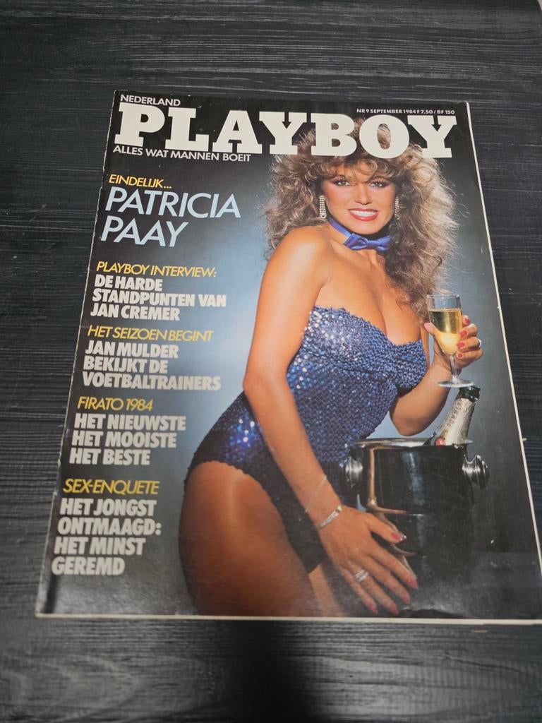 Playboy Nederland September 1984 - Patricia Paay Cover, Ophalen of Verzenden