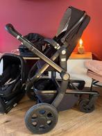 Joolz Day 3 zwart complete set met Maxi-Cosi, Kinderen en Baby's, Kinderwagens en Combinaties, Gebruikt, Verstelbare duwstang