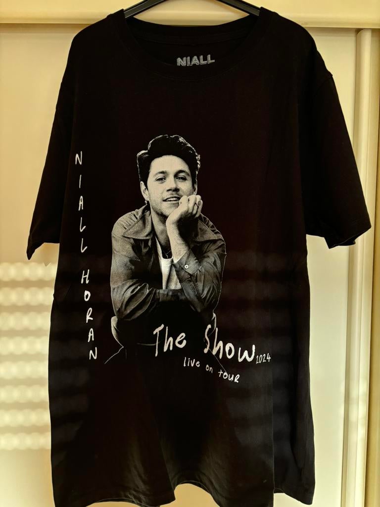 Niall Horan T-Shirt Merch Maat M, Maat 38/40 (M), Zwart, Nieuw, Ophalen of Verzenden
