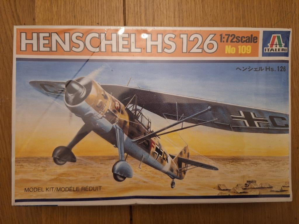 1:72 1/72 Italeri Henschel HS 126 (Sealed), 1:72 tot 1:144, Italeri, Ophalen of Verzenden, Zo goed als nieuw