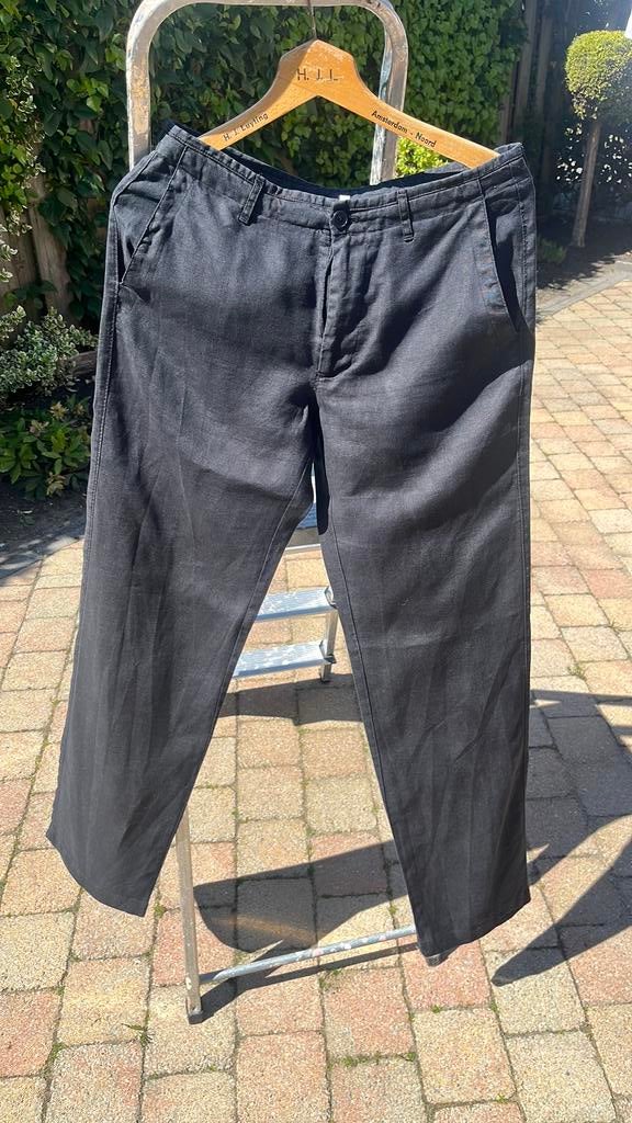 Zwarte linnen broek, Ophalen of Verzenden