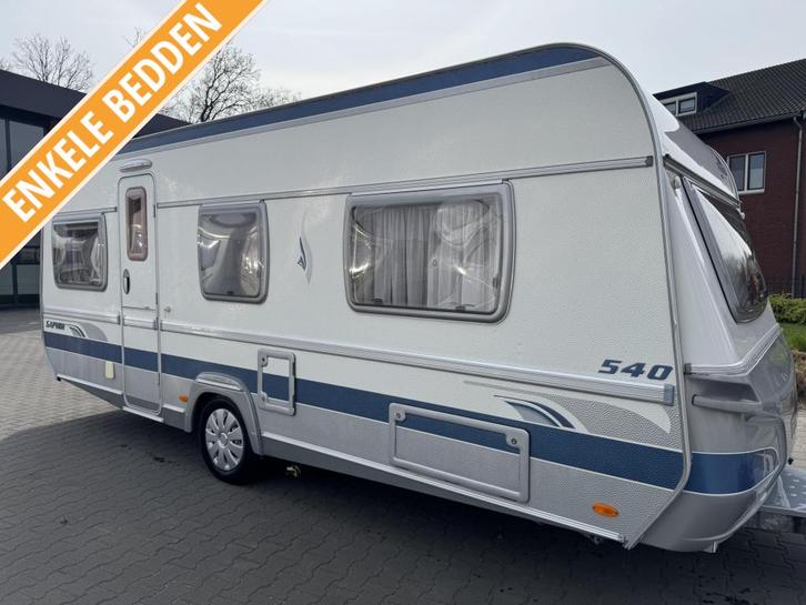 Fendt Saphir 540 TG / aparte bedden / brand voortent / mover, Caravans en Kamperen, Caravans, Bedrijf, tot en met 4, 1000 - 1250 kg