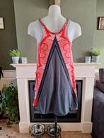 Save the Queen rood grijze top M 38 40, Maat 38/40 (M), Verzenden, Save the Queen, Zo goed als nieuw