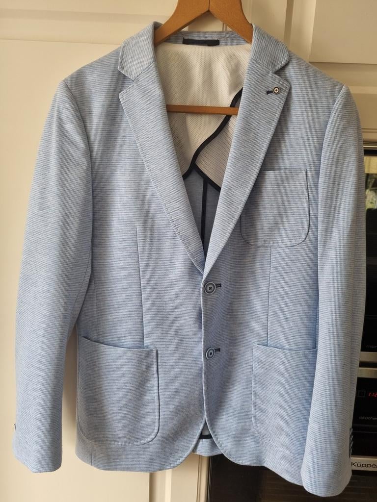 Prachtig colbert maat 46 Blue Industry licht blauw, Kleding | Heren, Ophalen of Verzenden, Zo goed als nieuw, Maat 46 (S) of kleiner
