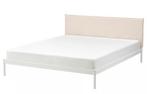 IKEA Kleppstad bed inclusief matras, Ophalen, Gebruikt, Wit, Tweepersoons