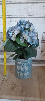 Bloempot inclusief kunst hortensia plant, Huis en Inrichting, Verzenden