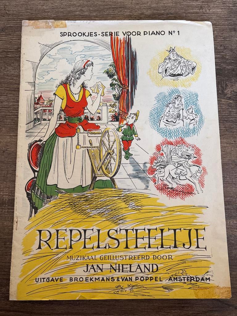Repelsteeltje Sprookjes-Serie voor Piano N1, Gebruikt, Klassiek, Ophalen of Verzenden, Thema