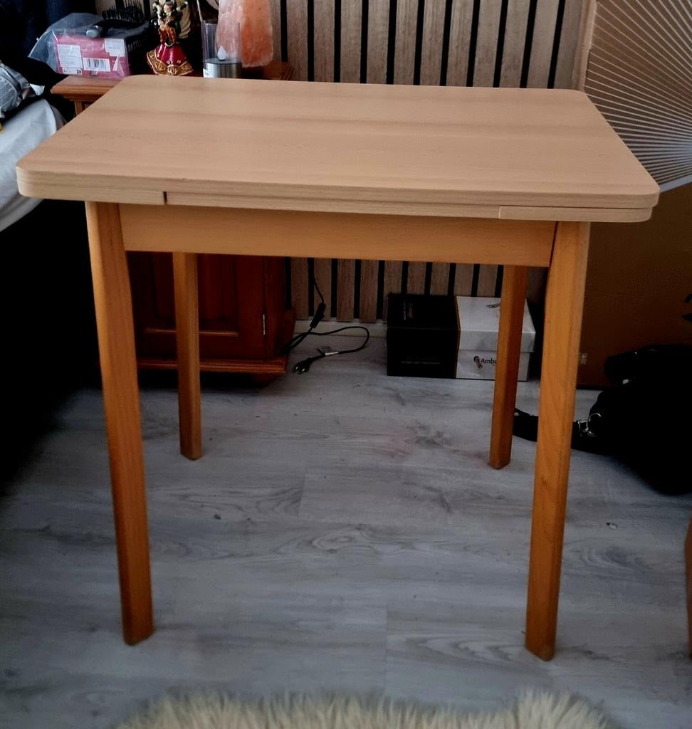 Eettafeltje uitschuifbaar, 50 tot 100 cm, Tot twee personen, Rechthoekig, 50 tot 100 cm