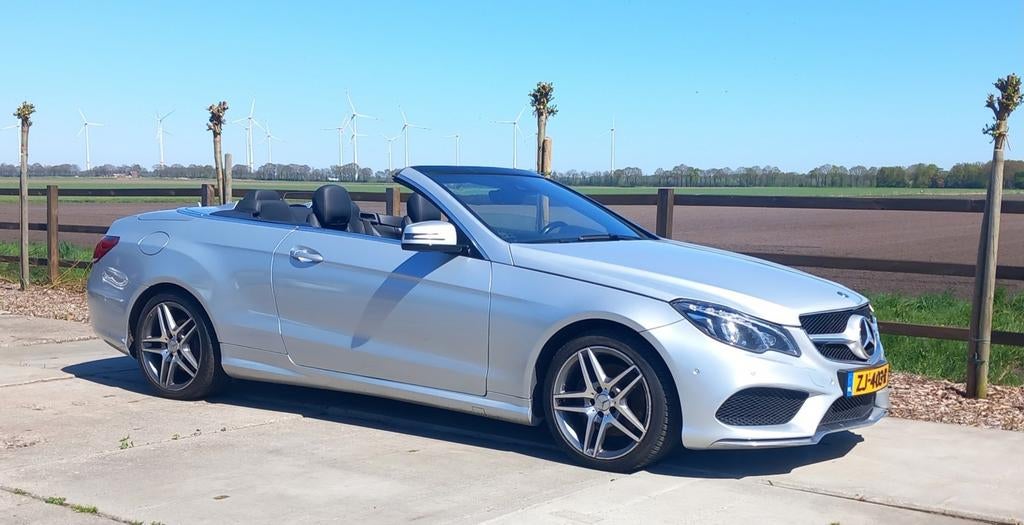 Mercedes E350 Cabriolet. Amg Pakket., Auto diversen, Schadeauto's, Cabriolet, Mercedes-Benz, Diesel, Zilver of Grijs