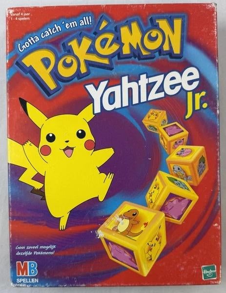 MB Pokemon Pokémon Yahtzee Junior Pikachu Nintendo Vintage, Coolsingel 104, 3011 AG Rotterdam, Netherlands, MB Spellen, Verzenden