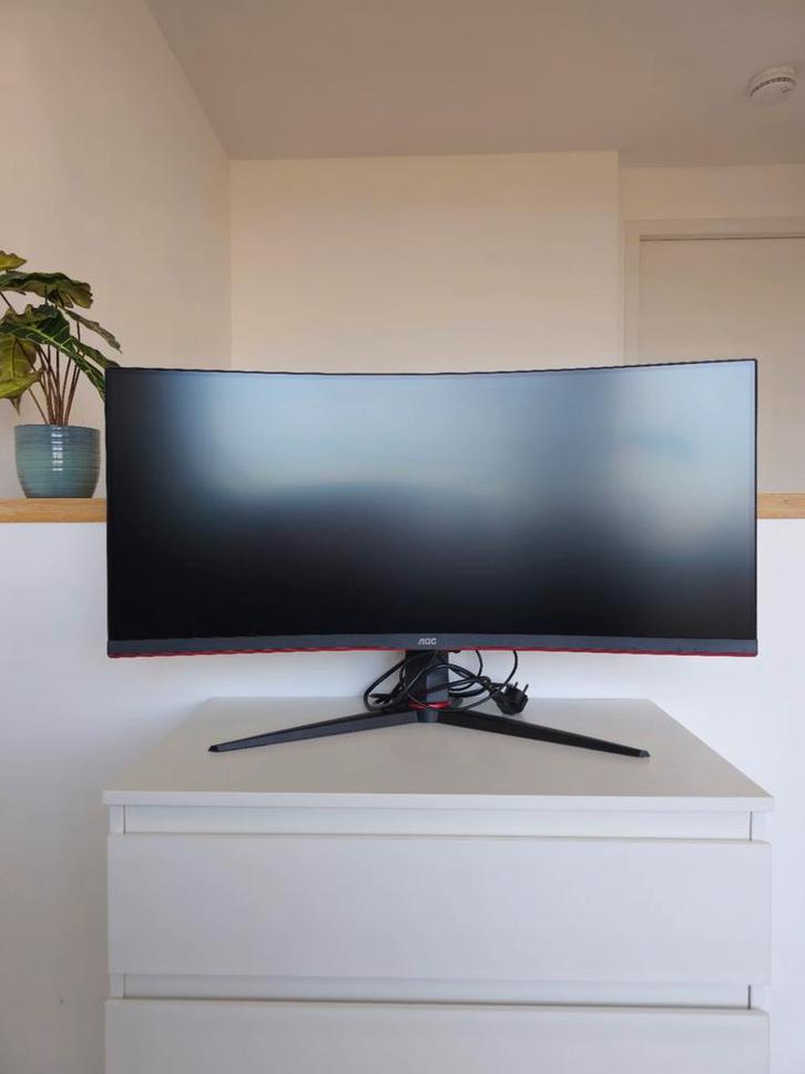 AOC 34" Ultrawide 180Hz - Zo Goed Als Nieuw!, Computers en Software, Monitoren, Zo goed als nieuw, 151 t/m 200 Hz, DisplayPort