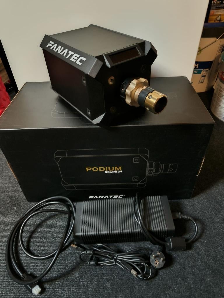 Fanatec Podium DD1 + Clubsport V2 Wheel + Elite Loadcell PC, Computers en Software, Joysticks, Gebruikt, Ophalen