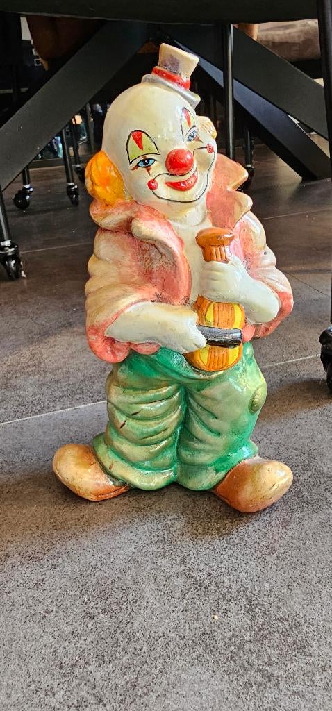 clown beeld / spaarpot, Verzamelen, Beelden en Beeldjes, Ophalen of Verzenden, Gebruikt, Overige typen