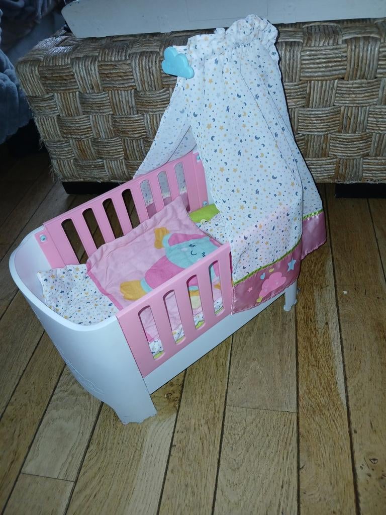 Zgan Baby Born poppenbed, Ophalen of Verzenden, Zo goed als nieuw, Babypop