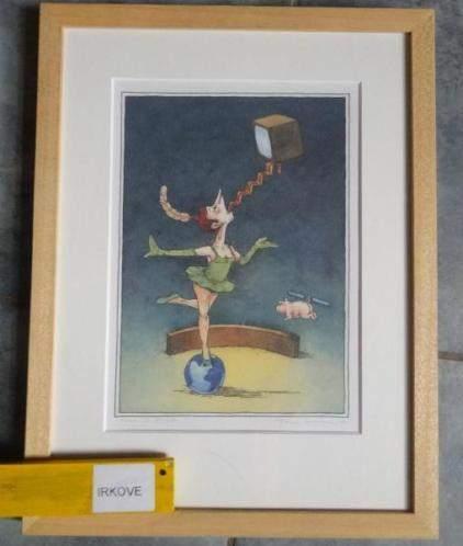 JOEP BETRAMS * TWEE ZEEFDRUKKEN * Ingelijst *, Antiek en Kunst, Kunst | Litho's en Zeefdrukken, Verzenden