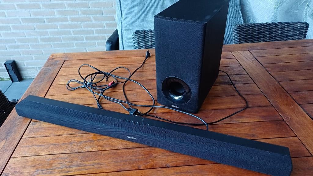 DENON DHT- S316 SOUNDBAR MET SUBWOOFER., Ophalen, Met externe subwoofer, Gebruikt
