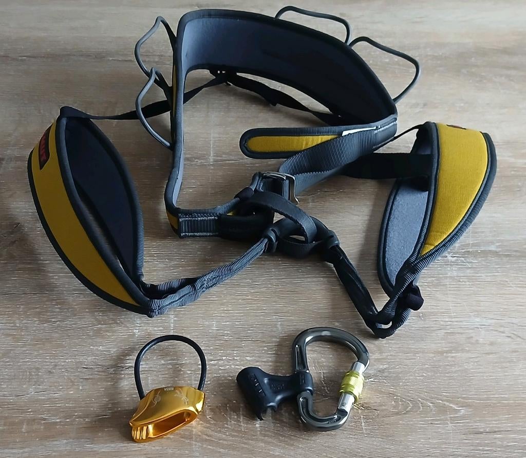 mammut new wave L klimgordel + dmm belay master klim spullen, Sport en Fitness, Klimsport, Zo goed als nieuw, Klimsport-accessoire