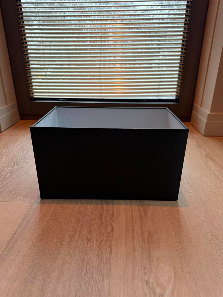 Zwarte lampenkap, Ophalen, Zo goed als nieuw, Vierkant