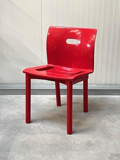 Kartell eetkamerstoelen 5x Castelli stoelen rood prijs p/st, Huis en Inrichting, Stoelen, Gebruikt, Vijf, Zes of meer stoelen