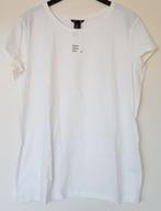 Wit H&M dames t-shirt maat XL *NIEUW*, H&M, Wit, Maat 46/48 (XL) of groter, Nieuw