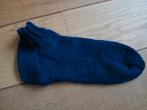 Handgebreide korte sokken van sokkenwol. 75% wol. Maat 44/47, Eigen gebreide sokken, Verzenden, Blauw, Nieuw