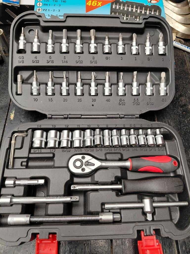 46-delige doppenset torx inbus schroef, Ophalen of Verzenden, Nieuw