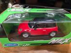 New mini Hatch minicooper rood Welly Nex schaal 1:18, Hobby en Vrije tijd, Modelauto's | 1:18, Auto, ., Ophalen of Verzenden, Zo goed als nieuw