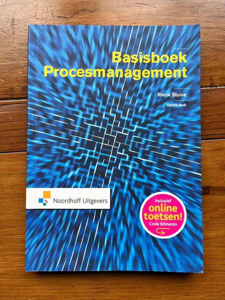 Basisboek Procesmanagement RiekStuive ISBN 978-90-01-83397-8, Boeken, Ophalen of Verzenden, Zo goed als nieuw, Management