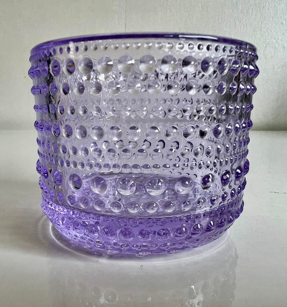 Iittala Kastehelmi Waxinelichthouder Lavendel Toikka, Ophalen of Verzenden, Zo goed als nieuw, Overige materialen, Minder dan 25 cm