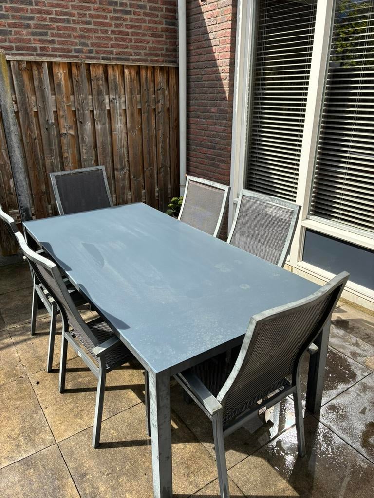Tuinset, Tuin en Terras, Ophalen, Gebruikt, Eettafel, 6 zitplaatsen