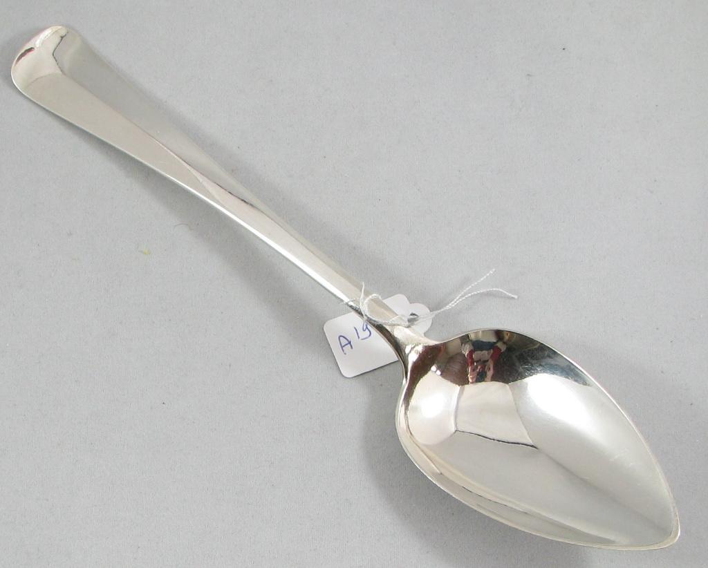 Tafellepel dinerlepel Haags Lofje massief 835 zilver, Ophalen of Verzenden, Zilver