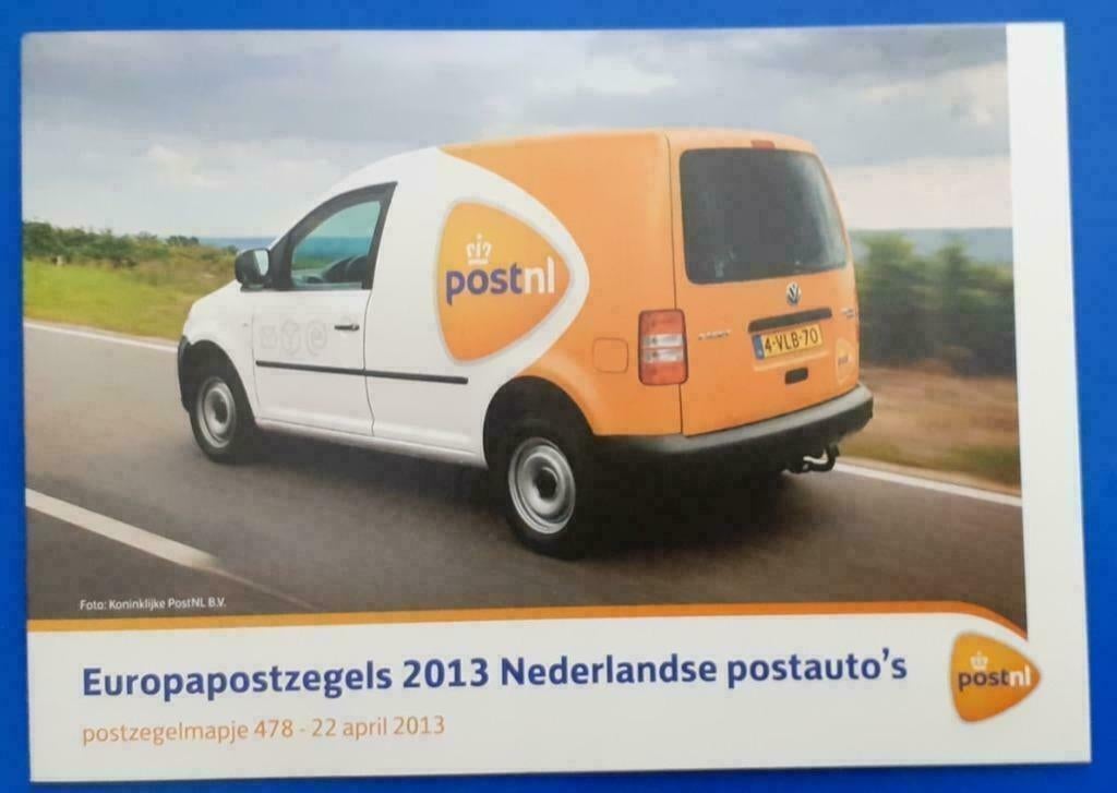 Postzegelmapje 478 - Europapostzegels 2013 Ned. postauto's, Verzenden, Na 1940, Postfris