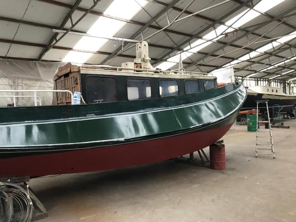 Zeeschouw 8.8m – verzinkt casco – compleet getuigd –potentie, Ophalen, Gebruikt, Benzine, 6 tot 9 meter