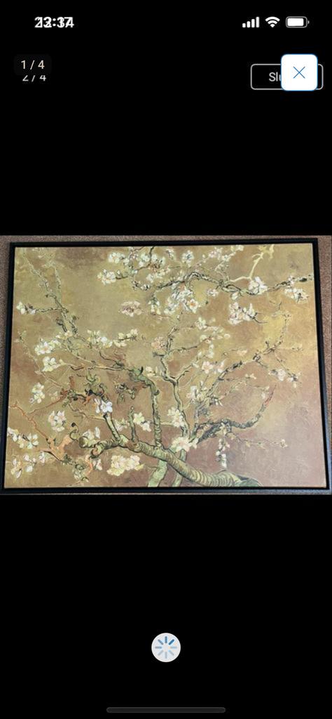 Schilderij Vincent van Gogh ‘bloesem in okergeel, Antiek en Kunst, Ophalen of Verzenden