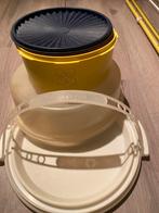 Tupperware taartschaal met deksel en bewaarbak, Ophalen of Verzenden, Gebruikt