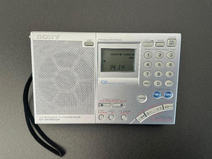 Sony ICF-SW7600GR, Audio, Tv en Foto, Radio's, Zo goed als nieuw, Wereldontvanger, Verzenden