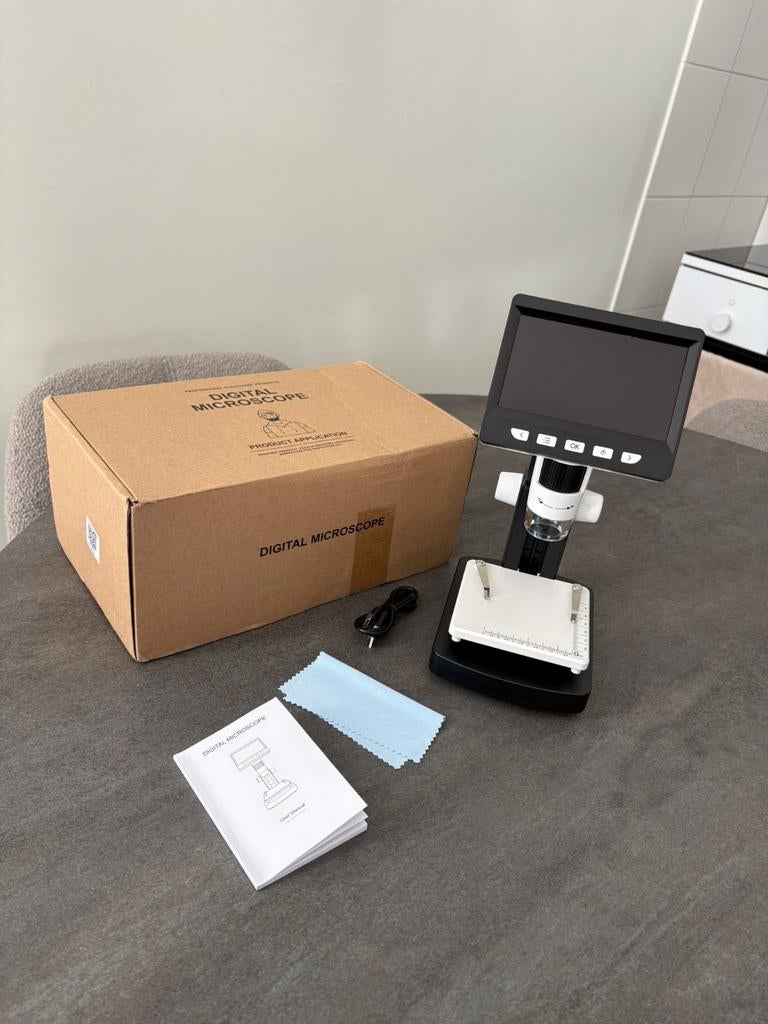 Digitale Microscoop met LCD Scherm, Ophalen of Verzenden, Nieuw, 1000x of meer, Biologische microscoop