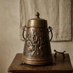 Antieke koperen kolenkit, Ophalen of Verzenden, Koper